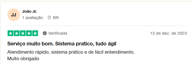 avaliação trustpilot 4